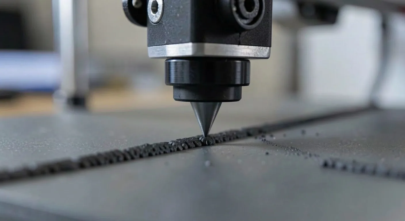 3D yazıcı nozulu hassas katman baskı sırasında
