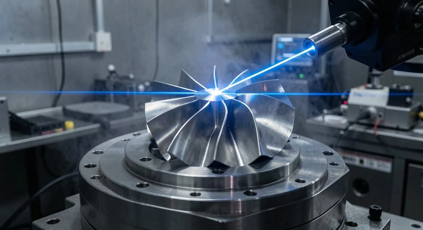3D tarama ile tersine mühendislik — metal parça üzerinde lazer tarama sahnesi